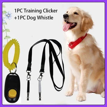 1db Kutya betanító Állítható csuklópánt, Valamint 1db kutyasíp Pet Training Set Edző Támogatási Eszköz Kutya képzés Kellékek