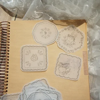 30db DIY fehér aranyos hölgy nyúl-Papír, mint Kreatív Kézműves Papír Háttér Scrapbooking tervező Használni tud írni