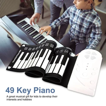 A Gyermekek Összecsukható Korai Tanulás Zongora Multifunkcionális Billentyűzet Gyakorlati Haza Utazás