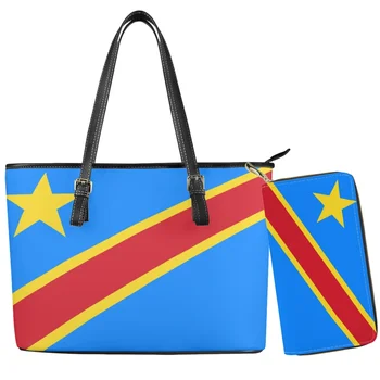 Kongói demokratikus Ország Zászló Minta Nő Táska Pénztárca, Kényelmes Anyagból Tárca Táska Nyereg Táska Szerető Barátok, Gyerekek, Férfiak Ajándék