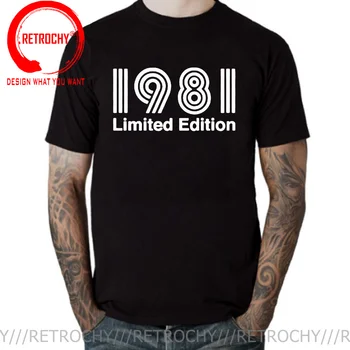 Évjárat Legjobb 1981 Limitált Kiadású T-Shirt Született 1981-Ben Póló Férfi Retro Készült 1981-Ben Póló Férfi Harajuku Póló Camisas