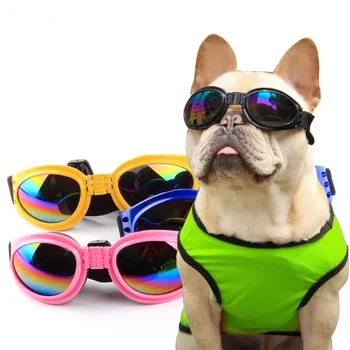 A legjobb Eladási a Pet Szemüveg 6 Színű Összecsukható Kicsi Közepes Nagy Kutya Napszemüveg UV Védelem Macska Kiegészítők, Kellékek