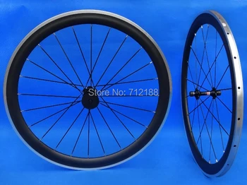 WS-CW025 szén-matt Kerékpáros Országúti kerékpár Perdöntő kerékpár 50mm Kerék, Felni, Alufelni Fék Felület Oldalon
