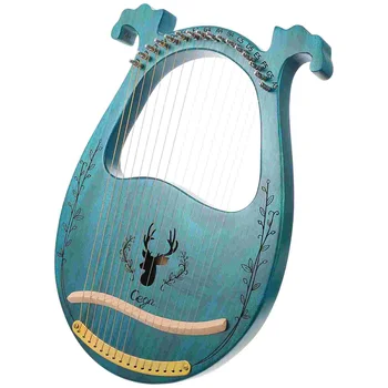 16 String Lant Fa Hárfa Szilárd Hangszer Ősi Stílus Kézi Oktatási Polip Játékok
