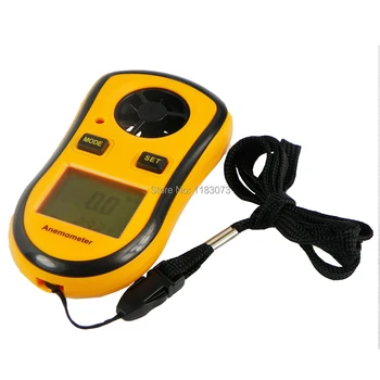 Elektronikus Anemométer 30m/s (65MPH) Digitális szélsebesség/Szél Sport Beaufort-Skála Időjárás Rajongó Hordozható Sebességmérő