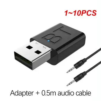 1~10 In 1 bluetooth-kompatibilis 5.0 Adapter Vevőkészülék Audio USB Jeladó Sztereó 3,5 mm-es AUX Kábel az Autó TV Fülhallgató