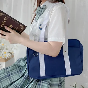 Japán Egyetemista Táskák Iskola Táska JK Ingázó Táska Aktatáska Anime Cospaly Jelmez Vállán Cipel Messenger Bags Táskák