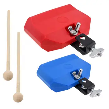 Műanyag Kék / Piros Zenei Ütőhangszerek Dugó Blokk, Latin Dob Eszköz 2 különböző méretben választható