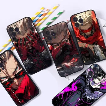 TRIGUN ESZEVESZETT Anime Telefon tok iPhone 15 14 11 12 13 Mini Pro XS Max Cover 6 7 8 Plusz X XR SE 2020 Érdekesség Shell