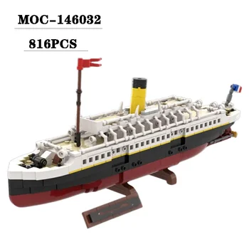 Épület-Blokk, MOC-146032 Hajó Splicing Modell 816PCS Felnőtt, illetve Gyermek Puzzle Oktatás Születésnap, Karácsony Játék, Ajándék, Dísztárgy