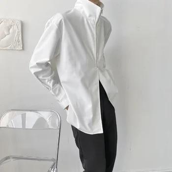 UMI MAO Yamamoto Sötét Felső Új Niche Design Hűvös, Minimalista koreai Stílusú Férfi Női Ing Kabát