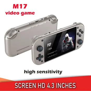 M17 Retro Kézi videojáték Konzol 4.3 Hüvelykes IPS kijelző, Hordozható, Zsebben Videó Lejátszó Nyílt Forráskódú Linux Rendszer PSP