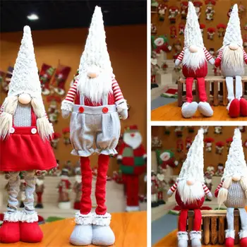 Karácsonyi Mikulás Gnome Plüss Ölelés Svéd Manó Baba Születésnapi Ajándék Asztal Fehér Szürke Karácsonyi Díszek Dekoráció