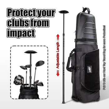PLAYEAGLE Golf-Zsák Támogatás Bar Állítható Hordozható Golf Travel Bag Támogatás Rod Golf Klubok Támogatása Védő Táska Védelem