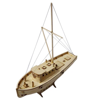 A Hajó Közgyűlés Modell Diy Készletek Fa Vitorlás 1:50 Léptékű Dekoráció Játék, Ajándék