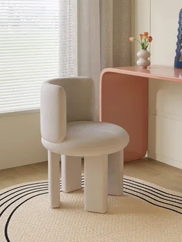 Egyéni krém stílus kör móló szék smink szék, kreatív, modern, minimalista hálószoba, szék, komód