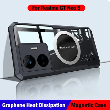 Grafén hőelvezetés Alapvetően a Realme GT Neo 5 Esetben Alumínium Hűtő HD Tiszta Fedezni Realme GT Neo 5 Esetben Capa