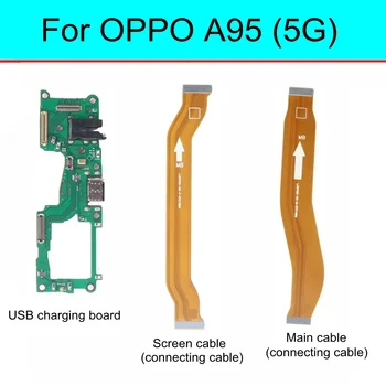Az OPPO A95 5G PELM00 USB Töltő Dokkoló Port Csatlakozó fő Mikrofon Testület Alaplap flex kábel