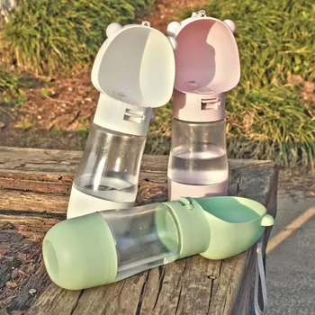 Pet víz kísérő kupa-Rajzfilm víz adagoló Kutya megy ki a poharat, élelmiszer hőálló portable pet