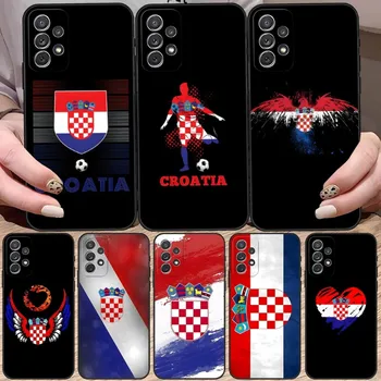 Horvátország-Zászló Telefon Tok Samsung Note Galaxy 20 10 8 9 Pro Plus Ultra M20 M31 M40 M10 J6 J7 Miniszterelnök Design Hátlap