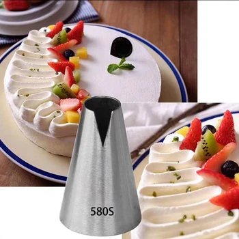 #580S Santana Krém Díszítő Szája Kis Méret 304 Rozsdamentes Acél Sütés DIY Torta Eszközök