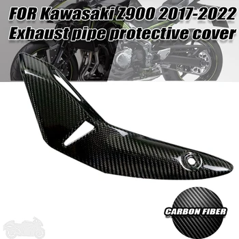 A Kawasaki Z900 2017-2022 100% Valódi Szénszál Kipufogócső Védőburkolat Spoiler Motorkerékpár Tartozékok