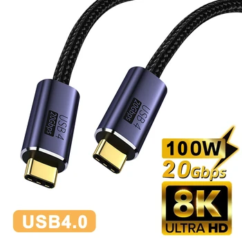 USB 4.0 Kábel iPhone 15 Pro PD100W 20Gbps 8K@60Hz USB-C-C Típusú Gyors Töltő Kábel Xiaomi Samsung MacBook, iPad Kábel 3m
