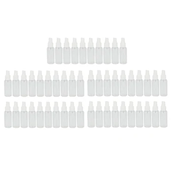 50 Darab 50 ml Spray-Műanyag Palackok Üres Újratölthető Szórófejet Átlátszó Utazási Üveg