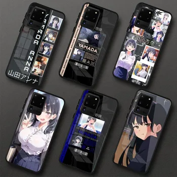 Anime Yamada Anna Mobil Telefon Esetében a Samung S23 S21 S22 Pro Ultra A13 A33 A53 MEGJEGYZÉS 20 db Üveg hátlapot Érdekesség