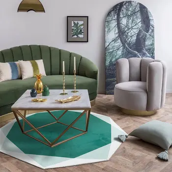 Északi kerek szőnyeg Kreatív design dohányzóasztal takaró Modern, Egyszerű, a kosár görgős szék Alátét/Szőnyeg Gyermek hálószoba éjjeli Szőnyegek