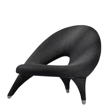 Testreszabás: Északi tervező kreatív alakú FRP művészeti csiga fotel villa hotel személyiség vétel háromlábú szék