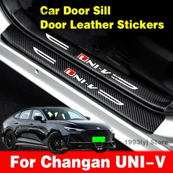 A Changan UNIV 2022 Autó, Ajtó, Párkány Pedál Tábla Fedezze Trim Szénszálas Hátsó Lökhárító Csomagtartóban Matrica Auto Tartozékok