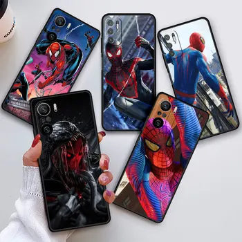 Spider Man Marvel Hős Méreggel Telefon Esetében A Xiaomi Redmi Megjegyzés 9 Pro 10C 12 5G 8 9A K50 Szerencsejáték Megjegyzés 10Pro 9s 11 9c 10s K40 Borító
