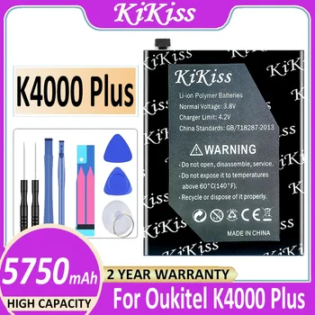 5750mAh KiKiss Akkumulátor K4000Plus a OUKITEL K4000 Plusz Volta