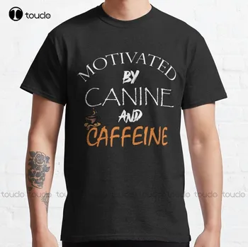 Az Motiválta, Hogy A Koffein Kutya Klasszikus T-Shirt Póló Méret Tee Póló Digitális Nyomtatás Harajuku Streetwear Új Népszerű