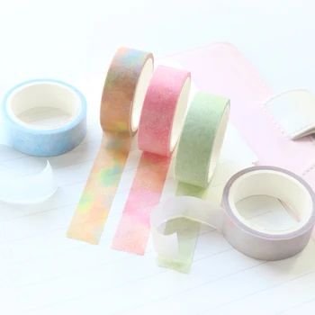 Domikee eredeti aranyos aranyos Japán színes scrapbooking washi tape díszített napló tervező papír DIY maszkoló szalag, papíráru