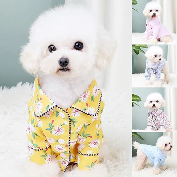 Nyomtatott Pizsama Kisállat Ruházati Magas Minőségű Pizsama Kutya Pizsama Pet Supplies Kutya Ing Koreai Stílus Elegáns, Kényelmes Pet Póló