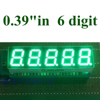 10DB 5 Bit Digitális Cső, Led Kijelző, 7 Szegmens, tiszta zöld 0.39 hüvelyk Nagykereskedelmi közös katód 0.39
