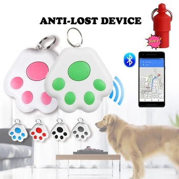 Hordozható Mini Cica Kutya Kisállat Nyomkövető Lokátor Bluetooth 5.0 Rejtett GPS Anti-elveszett Nyomkövető Készülék Pet Mobil kulcskereső Eszközök