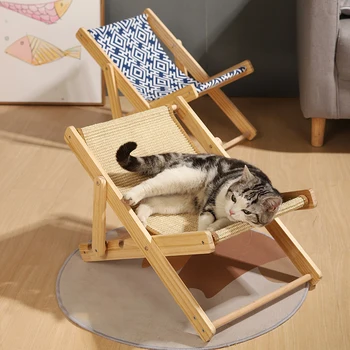 Állítható macska ágy, új szezon univerzális csiszoló karmot, karcálló strand szék, szizál macskakarmolás igazgatóság