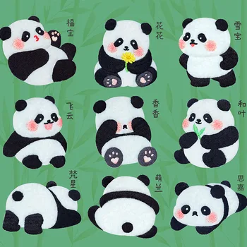 Aranyos Rajzfilm Óriás Panda Foltok, Ruházat, Gyerek öntapadó Hímzéssel, Karcolás Javítás DIY Telefon Esetében Táskát, Hogy Bross Swe