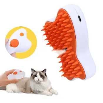 Pet szőrtelenítő Eszköz Újratölthető Gőz Pet Grooming Ecset Készlet Hatékony Kutya-Macska Szőr Eltávolítása Ötvözi Kisállat Egy Macska